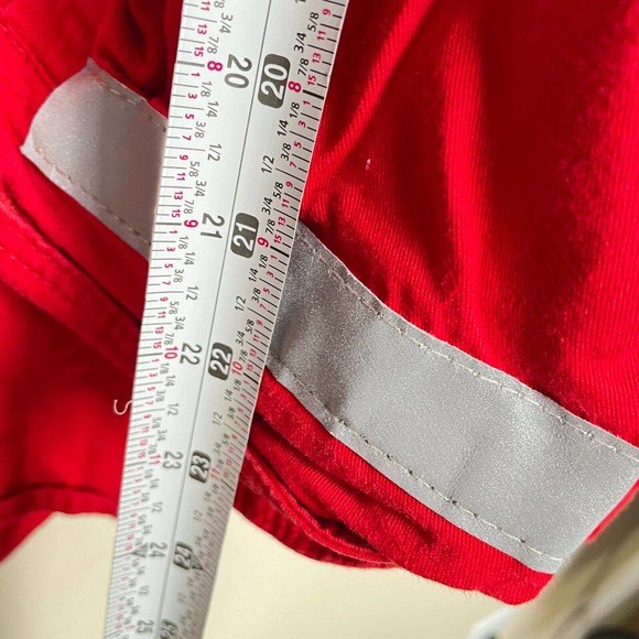 Lot Of 2 Lapco FR Large Mens Red Flame Resistant Collared Button Up Shirt - Picture 7 of 7